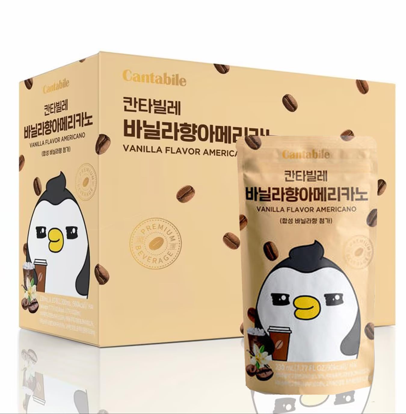 Cantabile Korean Convenience Store Pouch Drink Box of 10 Sweet Americano