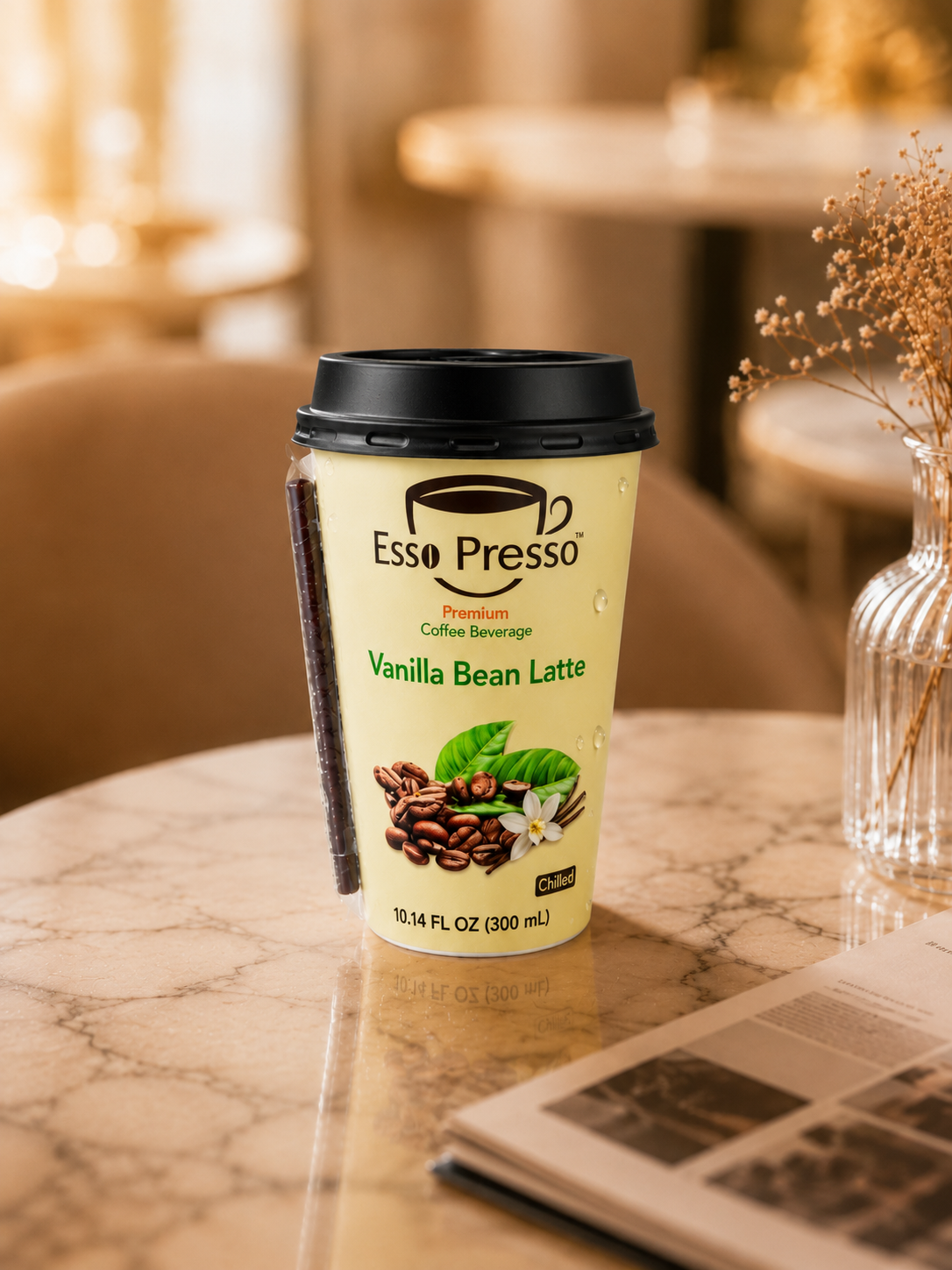 Esso Presso Vanilla Bean Latte 10.14 oz (Case of 10) - Pickup Only