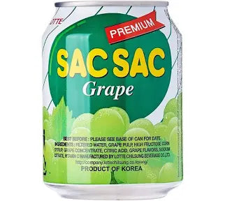 Sac Sac Grape Juice Box of 12 Cans