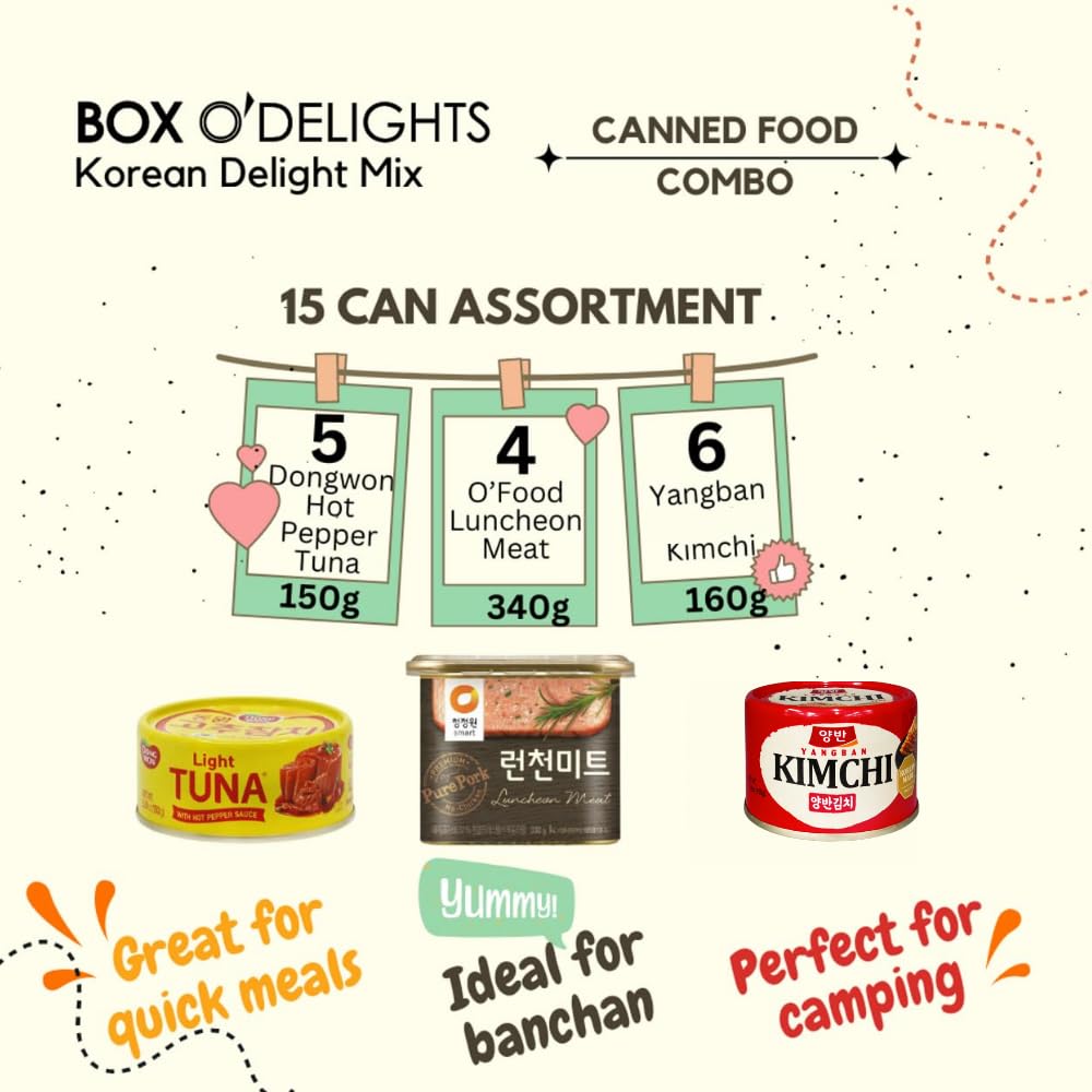 Korean Delight Mix 15-Pack Canned Food