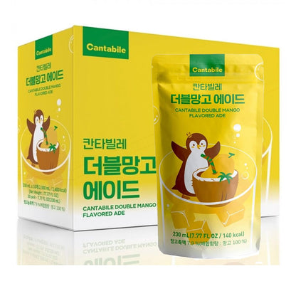 Cantabile Korean Convenience Store Pouch Drink Box of 10 Double Mango