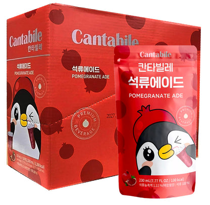 Cantabile Korean Convenience Store Pouch Drink Box of 10 Pomergranate