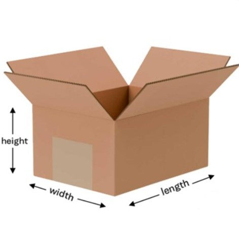 Corrugated Shipping Boxes 8x6x4 (25 Pack)