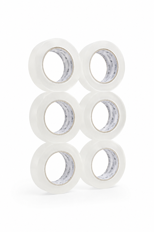 Clear Carton Sealing Tape 2" x 110 yd 6 Rolls