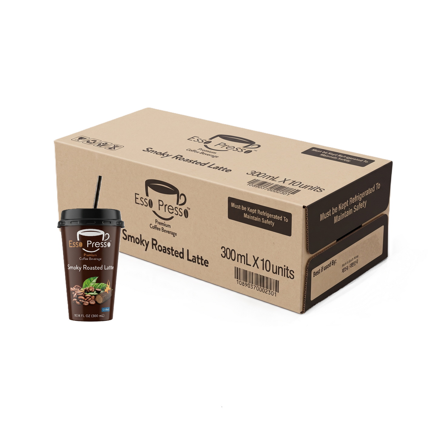 Esso Presso Smoky Roasted Latte 10.14 oz (Case of 10) - Pickup Only