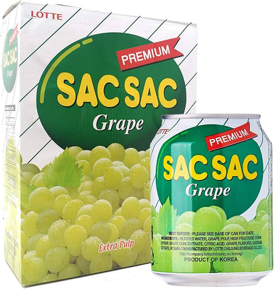 Sac Sac Grape Juice Box of 12 Cans
