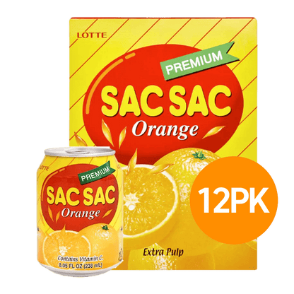 Sac Sac Orange Juice Box of 12 Cans