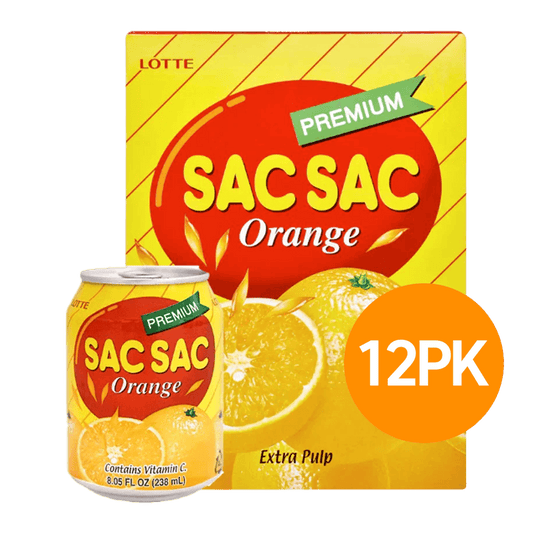 Sac Sac Orange Juice Box of 12 Cans