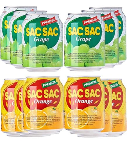 Sac Sac Orange & Grape Juice Variety Box of 12
