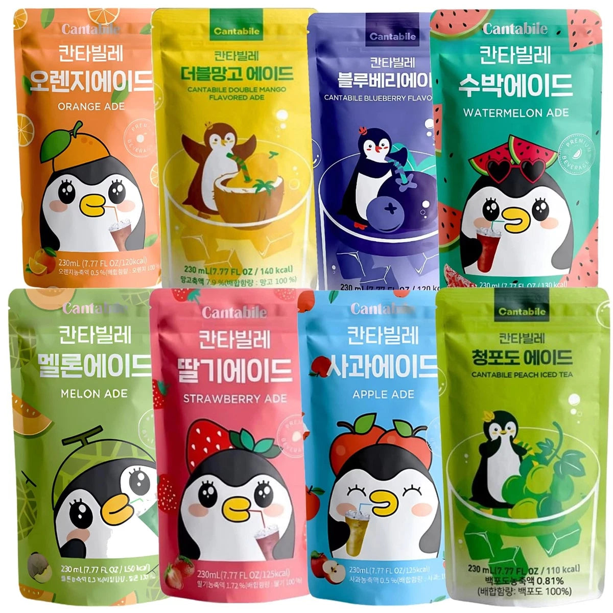 Cantabile Fruit Ade Variety Pack of 8