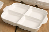 13 pc Mild White Ceramic Korean Tableware Set for 2