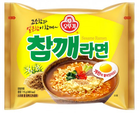 Ottogi Sesame Flavor Ramyeon Noodle 115g X 5 Pack