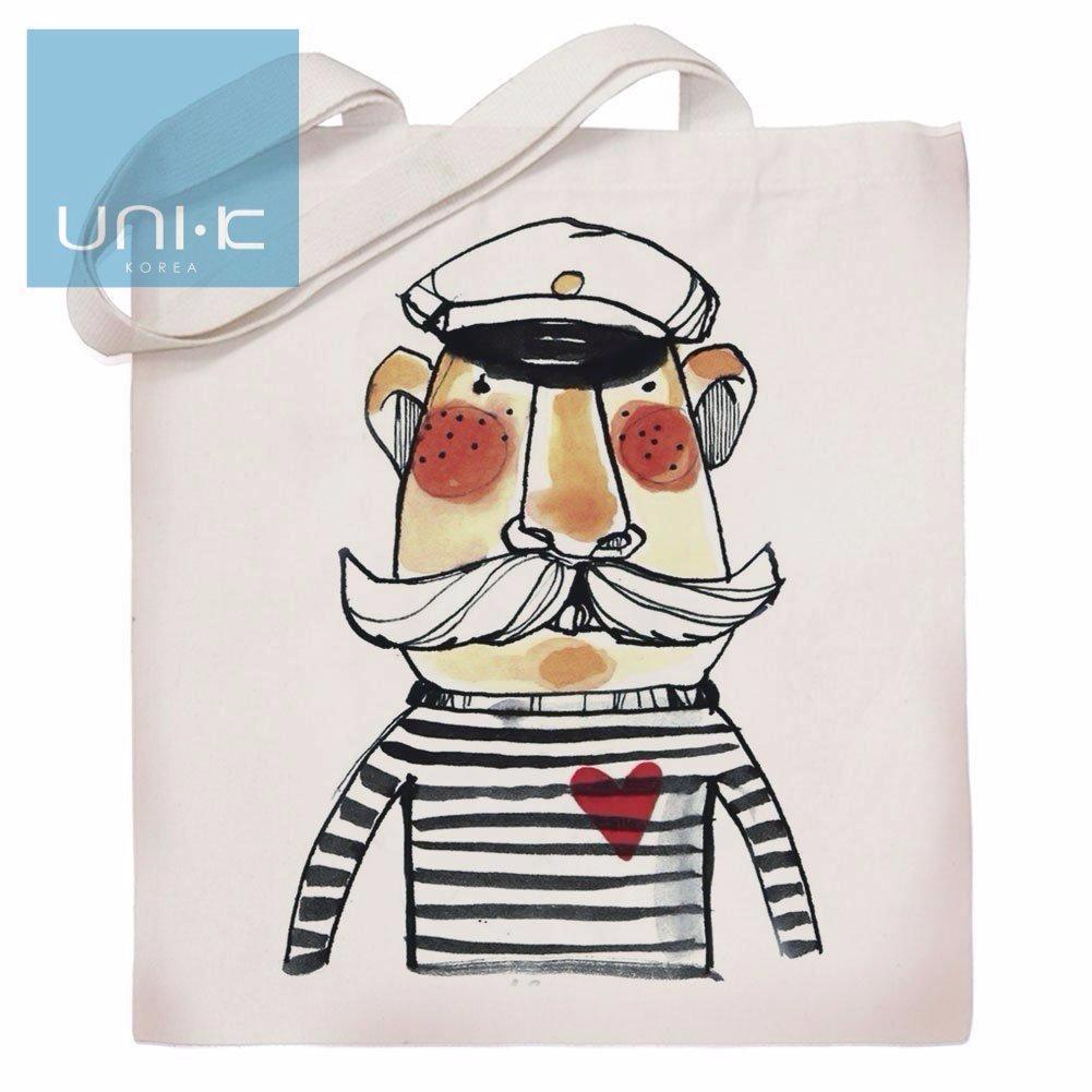100% Cotton Heavy Duty Canvas Tote Eco Bag - Sailor Man