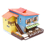 Wooden Model Kit 3D Puzzle - Cafe House