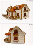 Wooden Model Kit 3D Puzzle - Garden House B