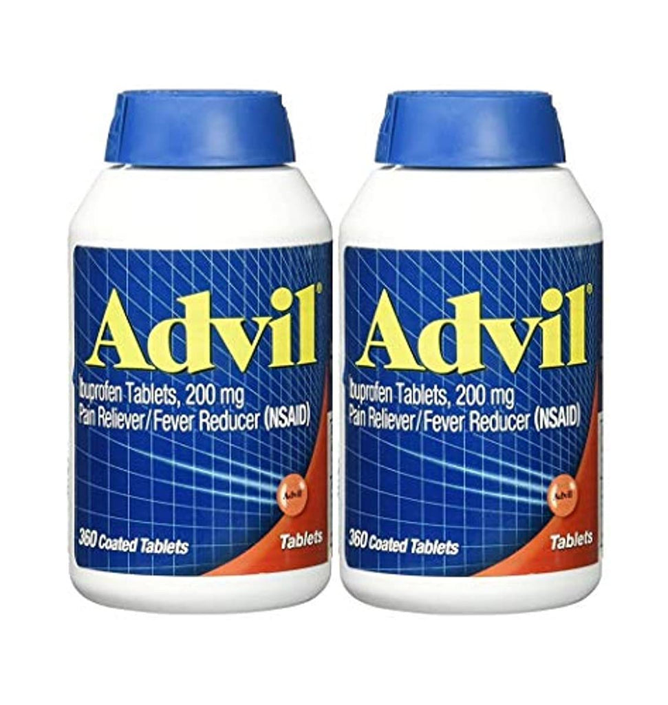 Advil Pain Reliever/Fever Reducer Coated Tablet, 200mg Ibuprofen, Temporary Pain Relief (300 Count) 2-Pack