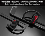 SENSO Bluetooth Wireless Headphones, Best Sports Earphones w/Mic IPX7 Waterproof HD Stereo Sweatproof Earbuds for Gym Running Workout 8 Hour Battery Noise Cancelling Headsets HiFi Cordless Headphones