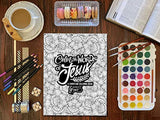 Color the Words of Jesus: A Christian Coloring Book: A Scripture Coloring Book for Adults & Teens (Bible Verse Coloring)