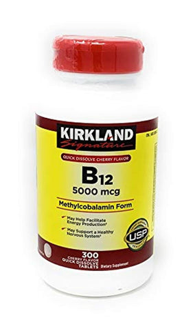 Kirkland Signature Expect More Quick Dissolve B-12 5000 mcg, 300 Tablets